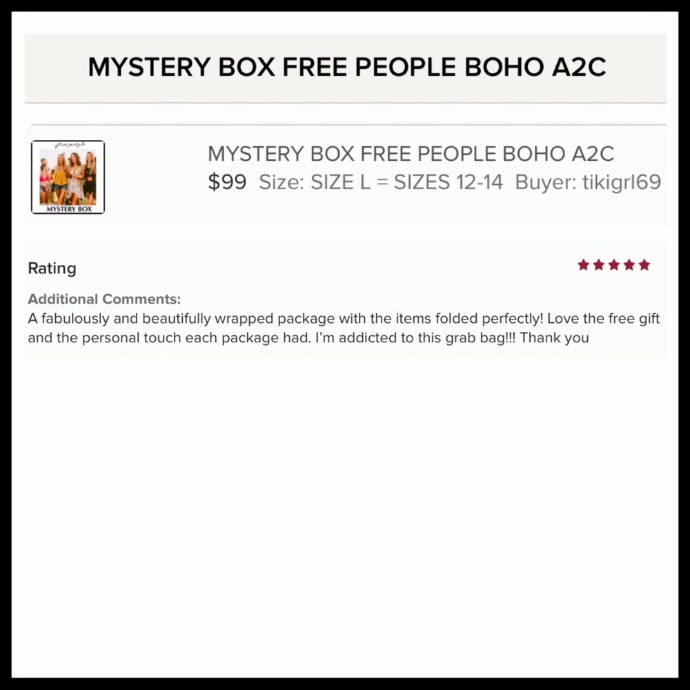 MYSTERY BOX FREE PEOPLE A2C - Picture 8 of 16